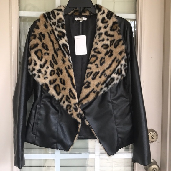 ADORE LEATHER & FAUX FUR JACKET - Picture 3 of 8